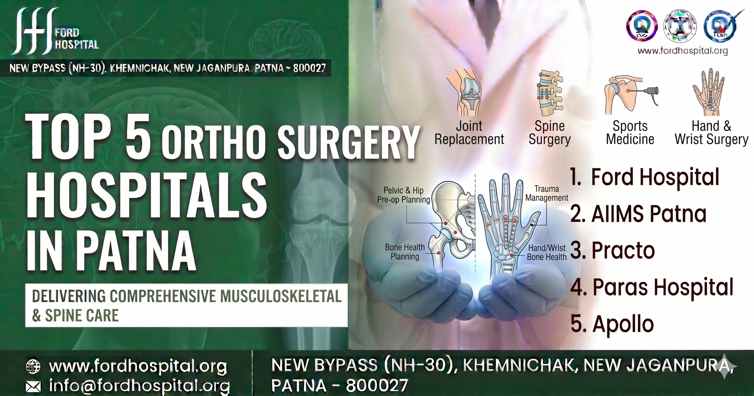 Expert Bone and Joint Care: Top 5 Ortho Surgery Hospitals in Patna