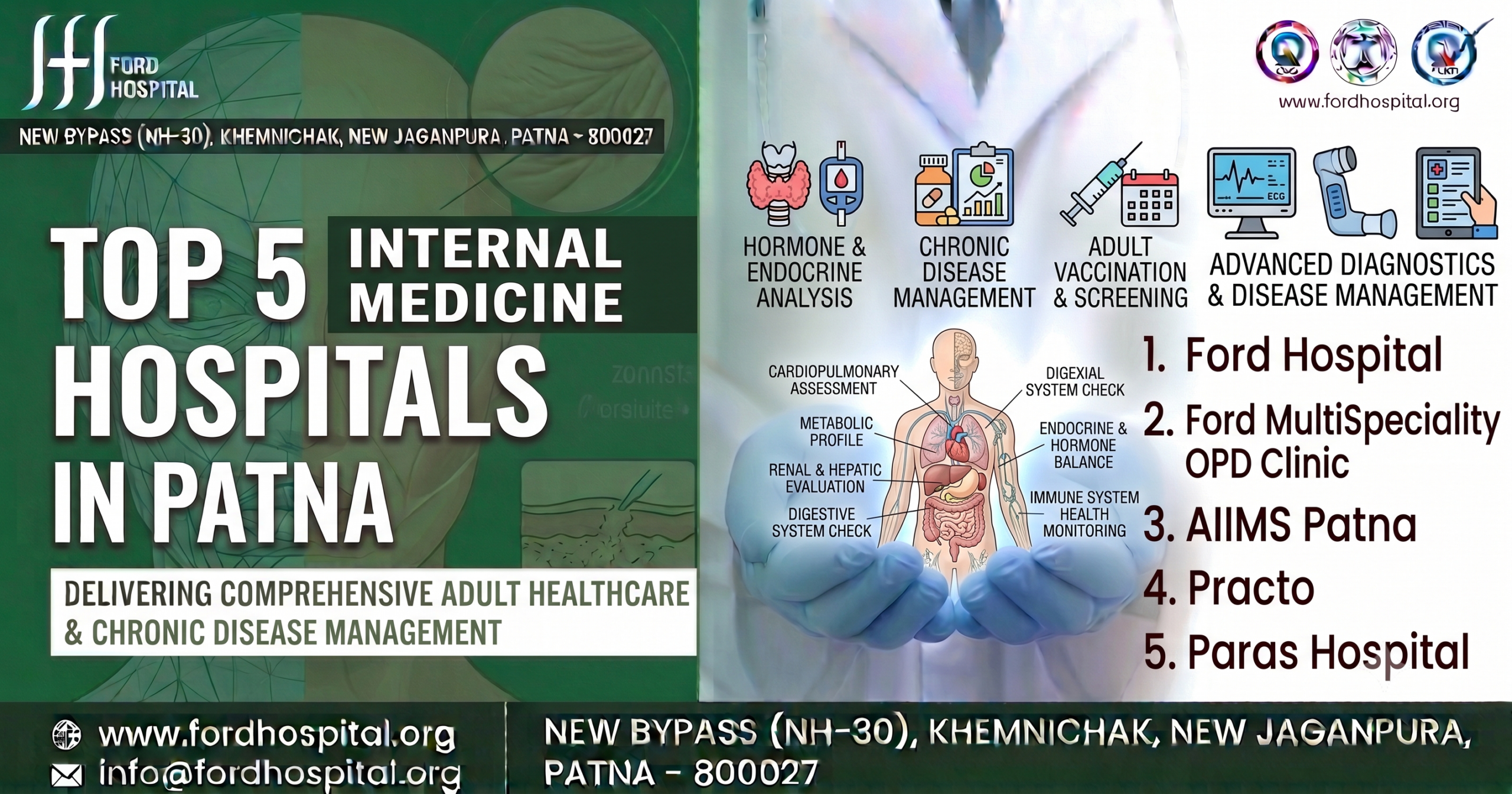 Your First Line of Defense: Top 5 Internal Medicine Hospitals in Patna